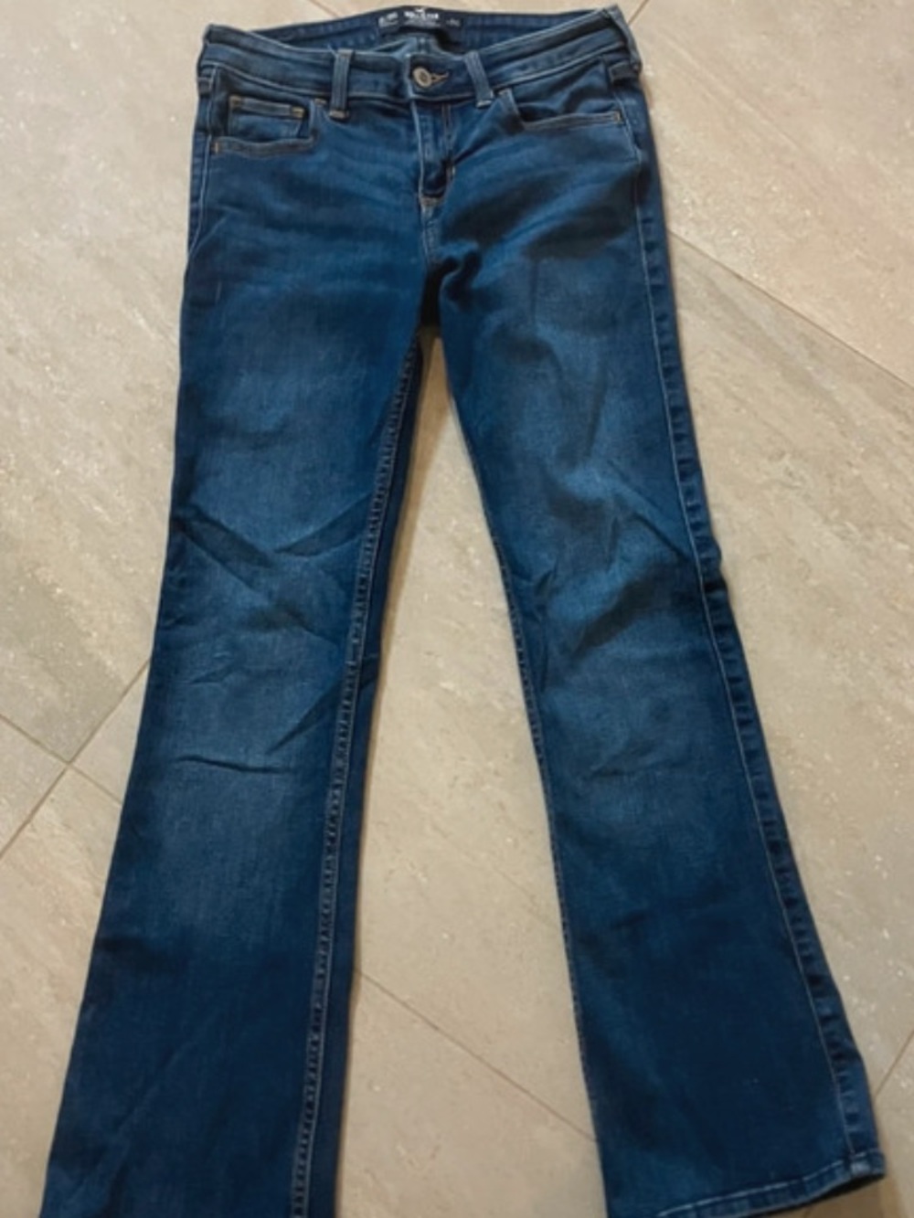 Hollister Dark Blue Wide Leg Jeans